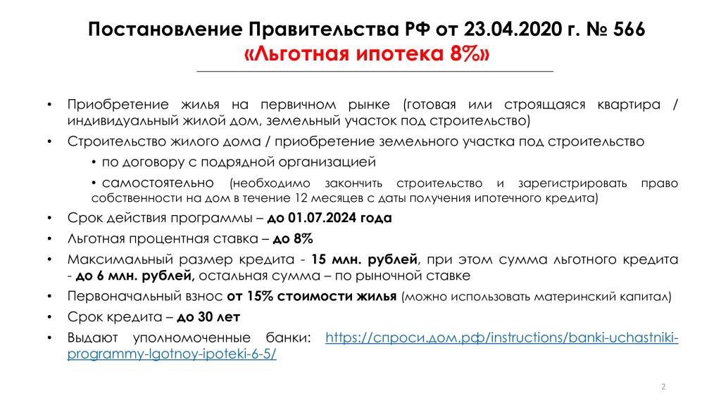 Ипотечные программы